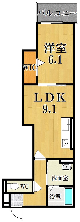 シュエット四条大路 205号室 間取り