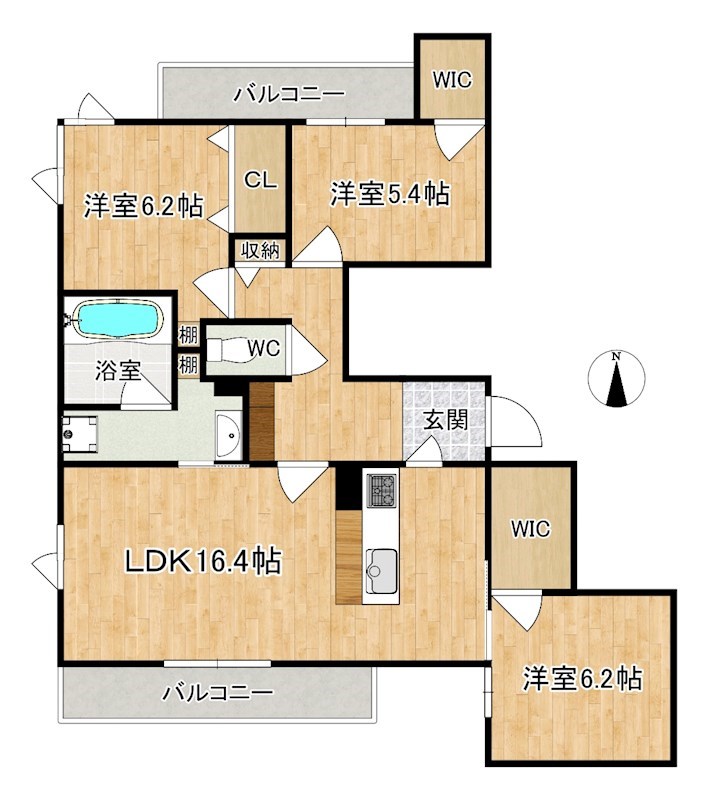 ShaMaison　Serdina 302号室 間取り