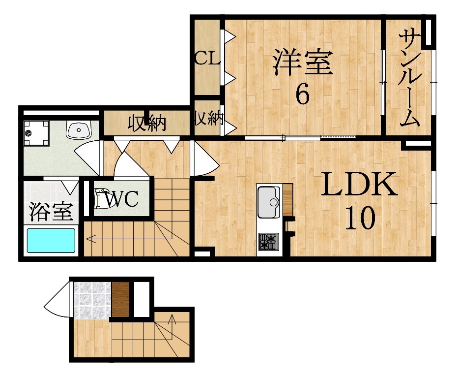 アネモスヒルズ天理Ⅱ 間取り図