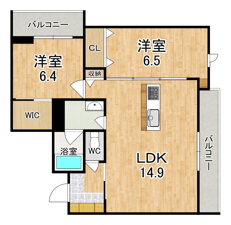 ShaMaison ForestaⅢ 301号室 間取り