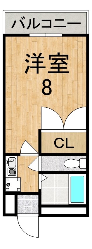 ApartmentsNeoせやきた 304号室 間取り
