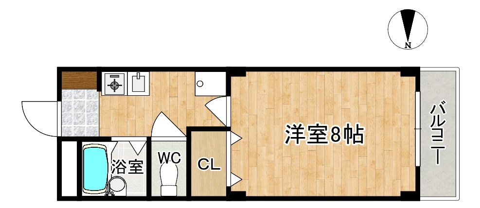 南新町ビル 207号室 間取り