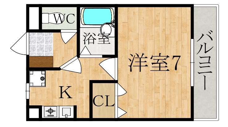 サンライズカワムラ 間取り図