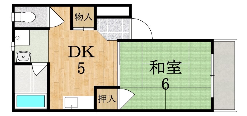 ルミエール明日香 30A号室 間取り