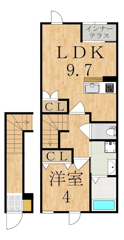 サンク・エール 間取り図