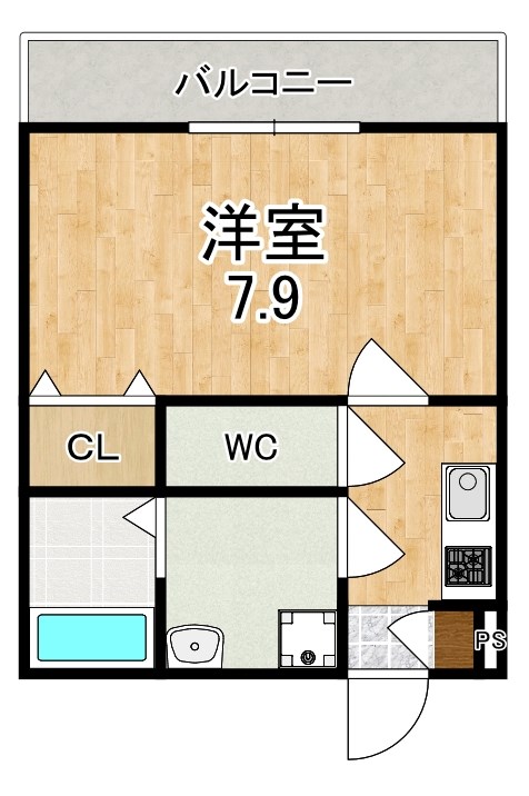 ジーメゾン新大宮 302号室 間取り