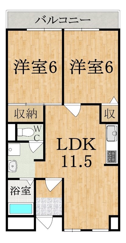 シティコープ新大宮 302号室 間取り