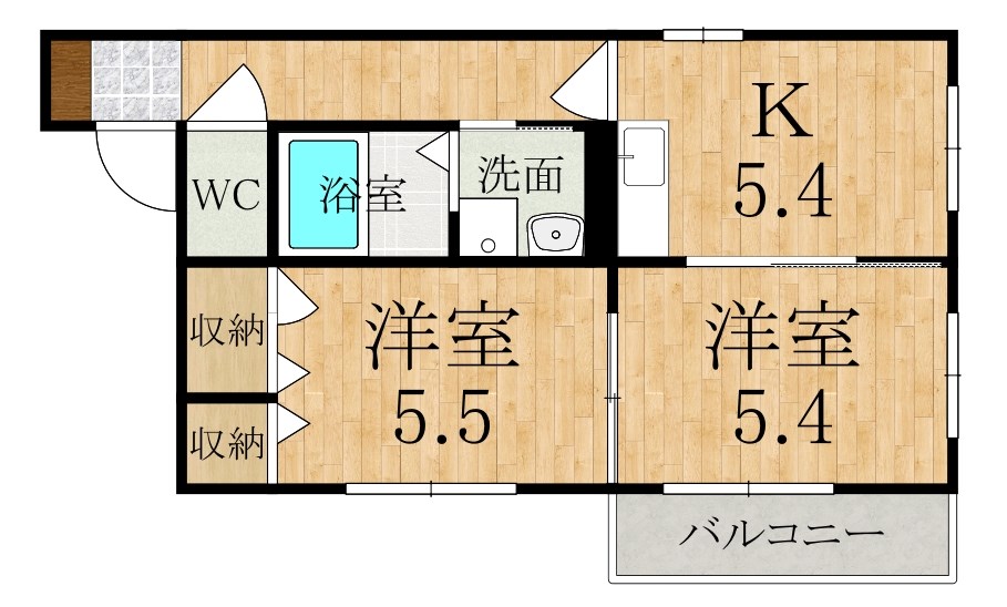ファミールⅢ 202号室 間取り