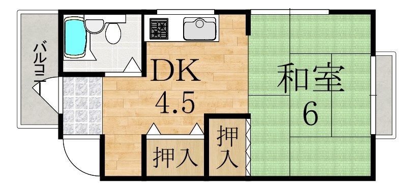 ジョイフルウエムラ 301号室 間取り