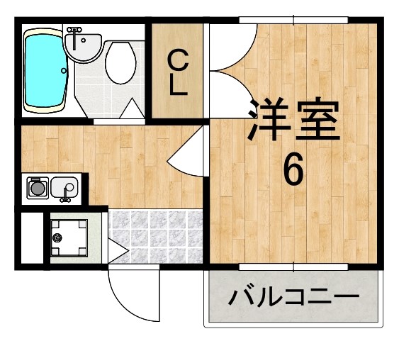 エスポワール信貴 307号室 間取り