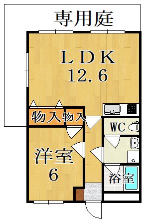 ストーク新大宮 101号室 間取り