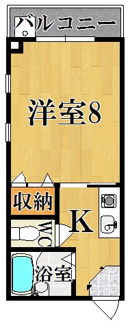 グランフォレスト 205号室 間取り