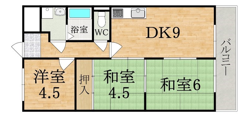 サンプラザ郡山 間取り