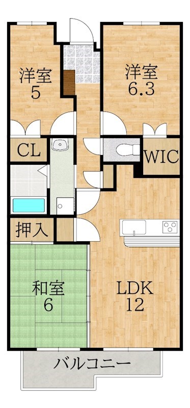 木津南パークサイドヴィレッヂ 間取り図