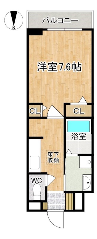 ウエストメゾン北袋Ⅰ 間取り図