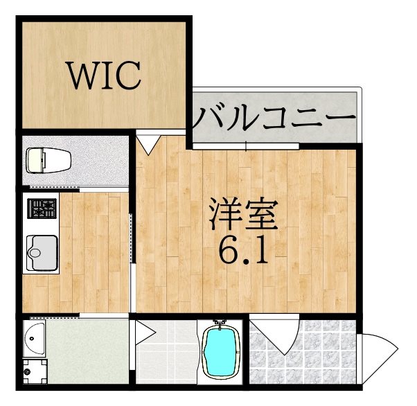 ALEGRIA富雄 303号室 間取り