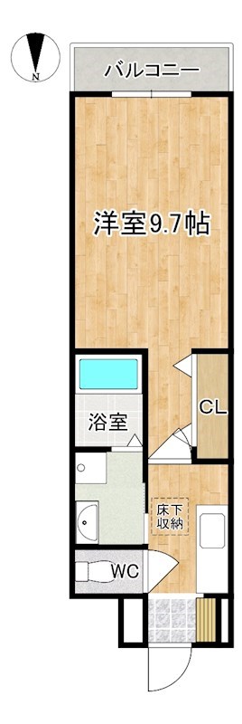 ウエストメゾン北袋Ⅰ 108号室 間取り