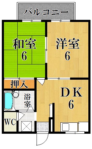 エステートピア稜 202号室 間取り
