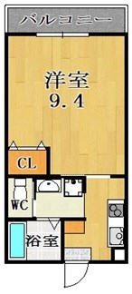 ヴィラ芝辻 103号室 間取り