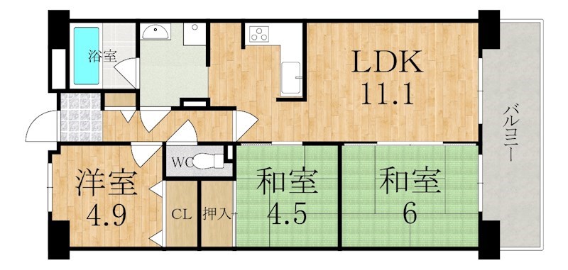 コスモ橿原神宮前 202号室 間取り