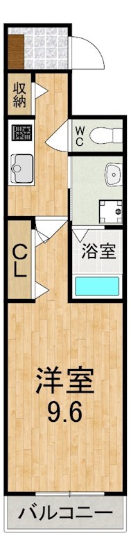 カルセドニー 107号室 間取り