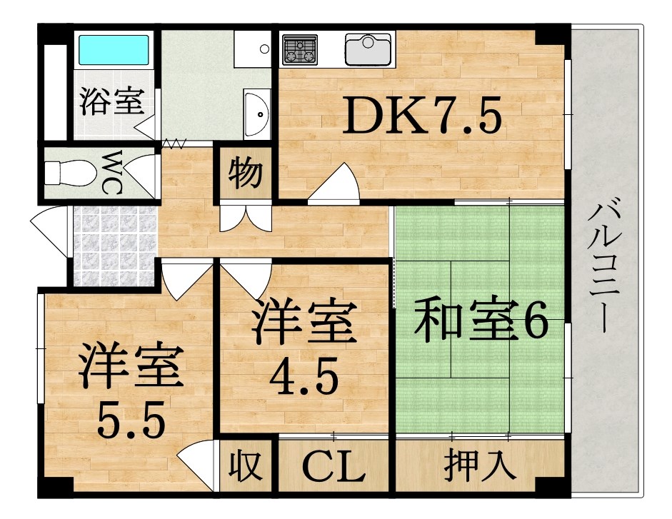 フォレスト神宮前 307号室 間取り