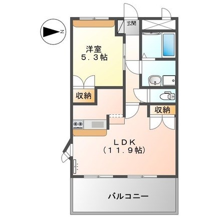 Ｍｅｒｖｅｉｌｌｅ二階堂 間取り図