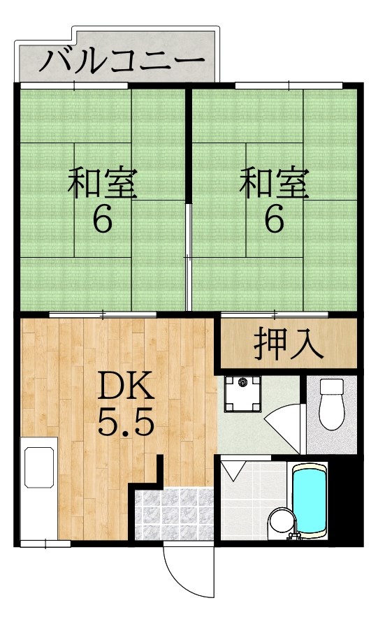 吉甚ハイツＣ棟 間取り図