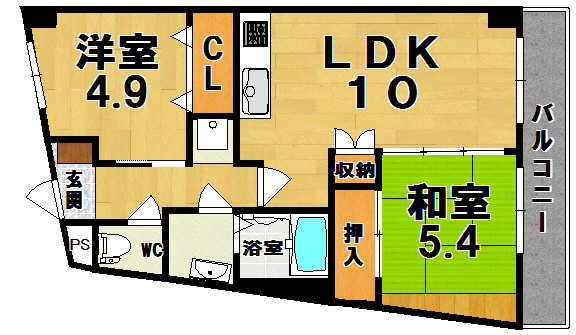ピアッツァレント王寺北 103号室 間取り