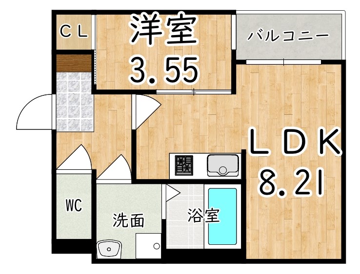REGALEST　大和高田 202号室 間取り