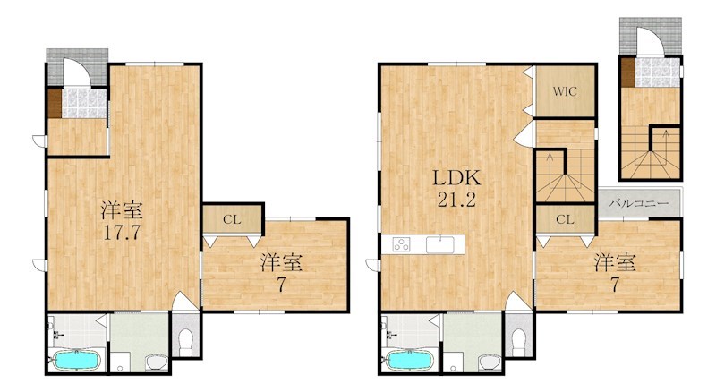 相楽城西住宅 間取り図