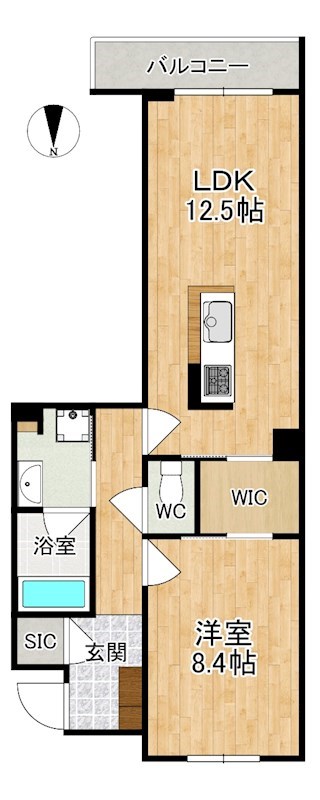 シャーメゾンNAC 間取り図