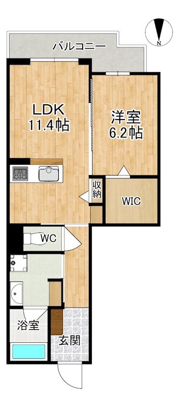 シャーメゾンNAC 間取り図