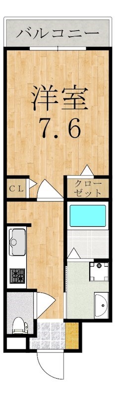 セレーノ東生駒C 303号室 間取り