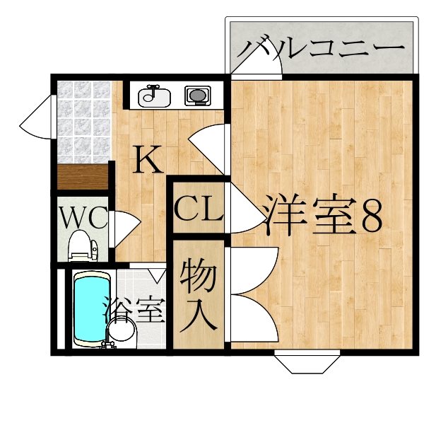 エクセレントハイツ 301号室 間取り