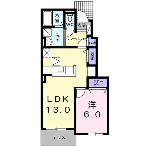 シャンテⅡ 103号室 間取り