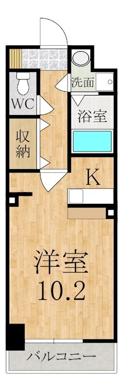 エバーハイム畝傍 105号室 間取り