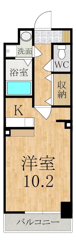 エバーハイム畝傍 103号室 間取り