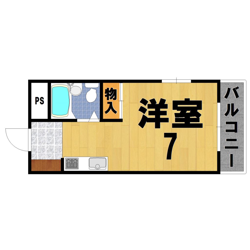 MAISON HORIYAMA 303号室 間取り