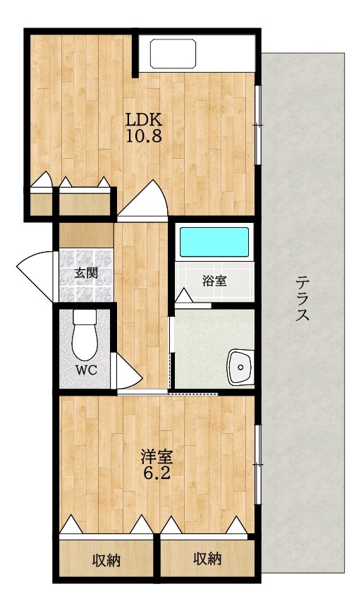 エクセルコート北郡山　A 間取り
