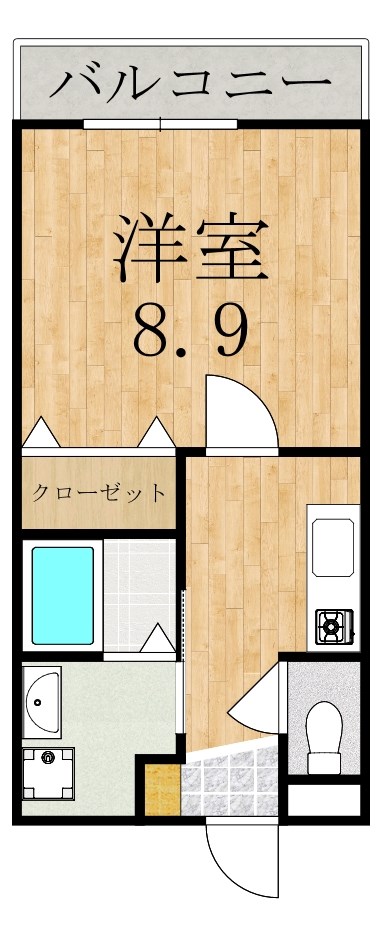 セレーノ東生駒Ｂ棟 106号室 間取り