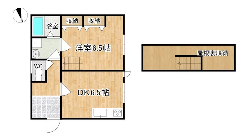 川上町平家 間取り図