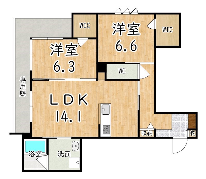 シャーメゾン　アヴニール 間取り図