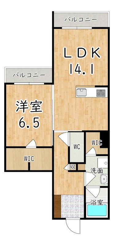 シャーメゾン　アヴニール 202号室 間取り