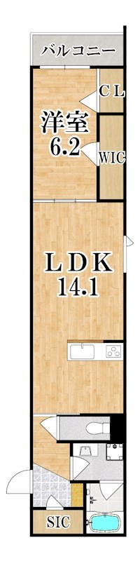 シャーメゾン　アヴニール 203号室 間取り