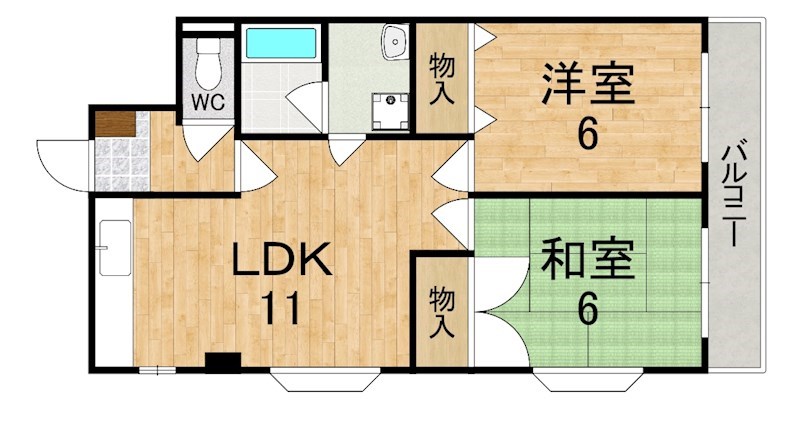 リバティーベル 301号室 間取り