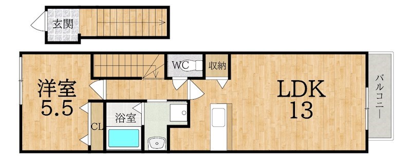 カルムメゾン（大和郡山市） 間取り
