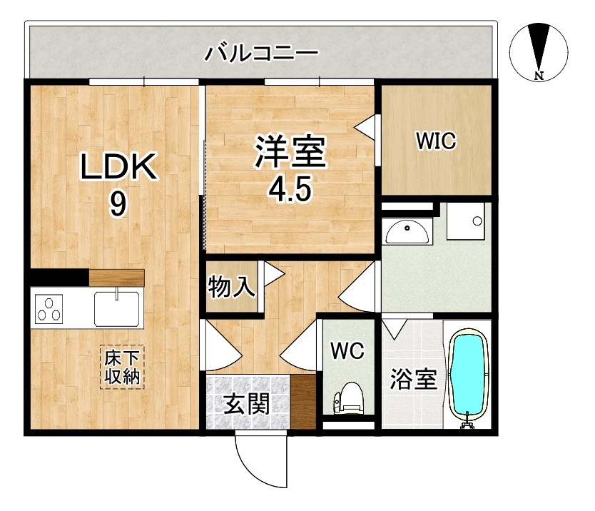 ラヴィベール 102号室 間取り