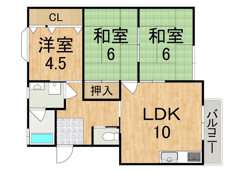 竜田マンション 間取り図