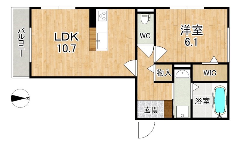 ラヴィベール 303号室 間取り